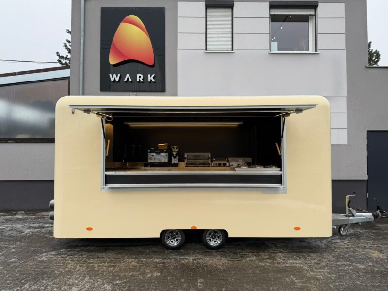 Mobilna kawiarnia Premium 5 m z wyposażeniem gastronomicznym, DMC do 2700 kg - WARK