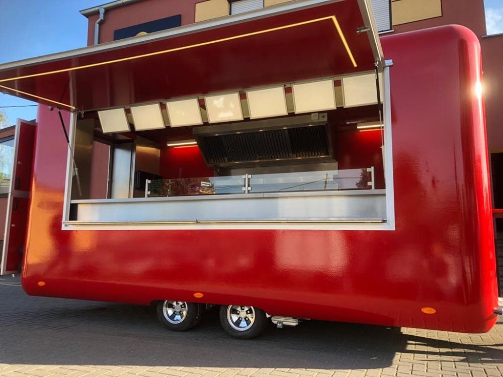 Przyczepa do frytek Premium 5 m z instalacją gazową, DMC do 2700 kg - WARK - obrazek 2